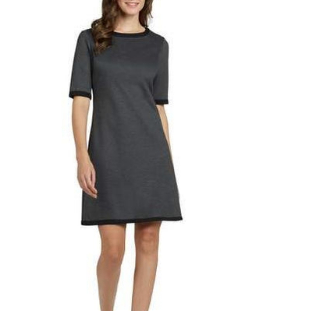 XL‎ NWT Jude Connally Louisa Charcoal/Black Dress $248